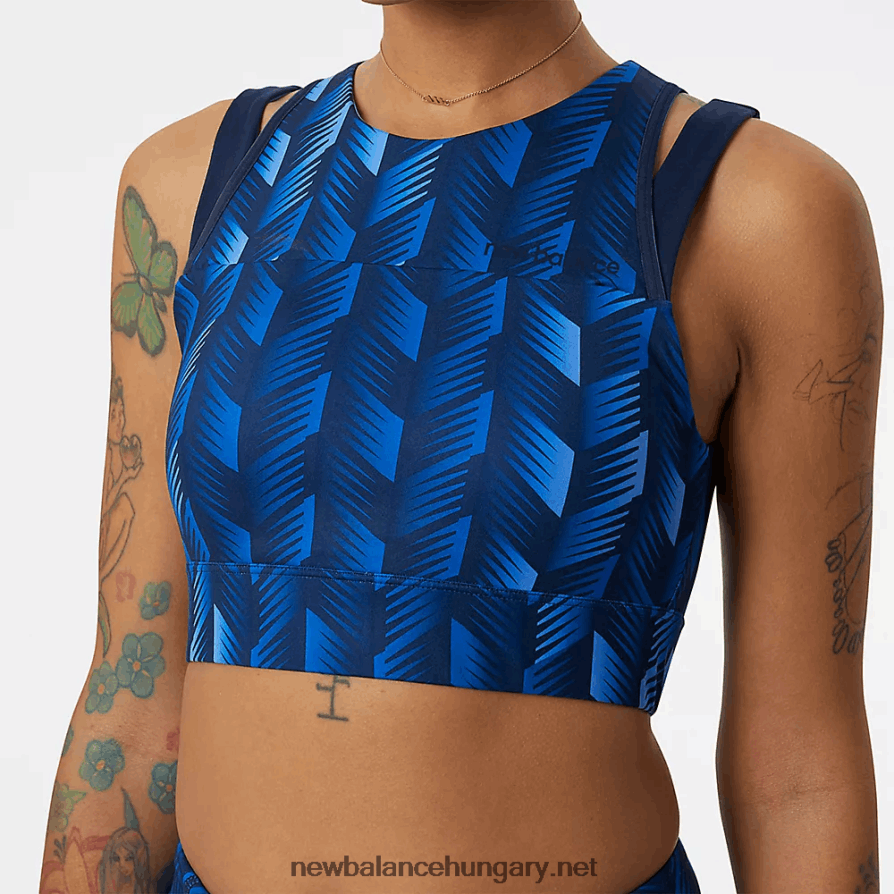 New Balance 6XH8F06851 nők formapajzs nyomott crop melltartó