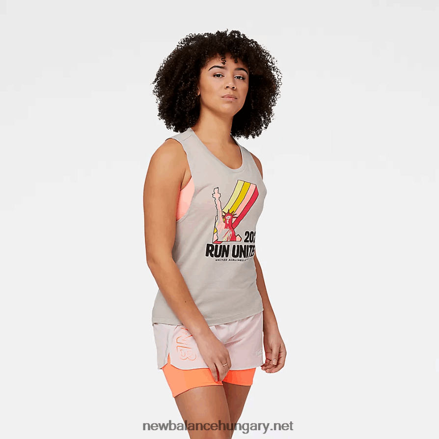 New Balance 6XH8F05782 nők united Airlines nyc half united graphic tank